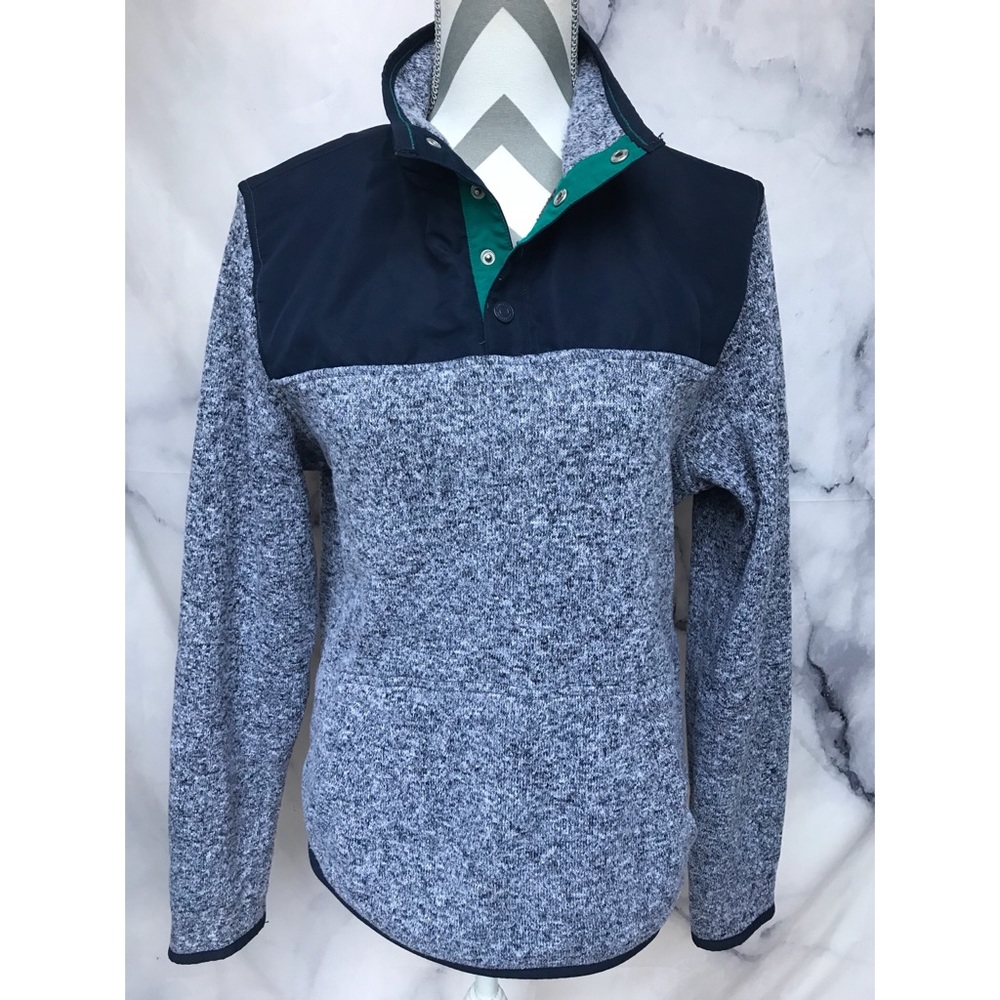 Prince & Fox Heathered Gray pullover sweater sz S